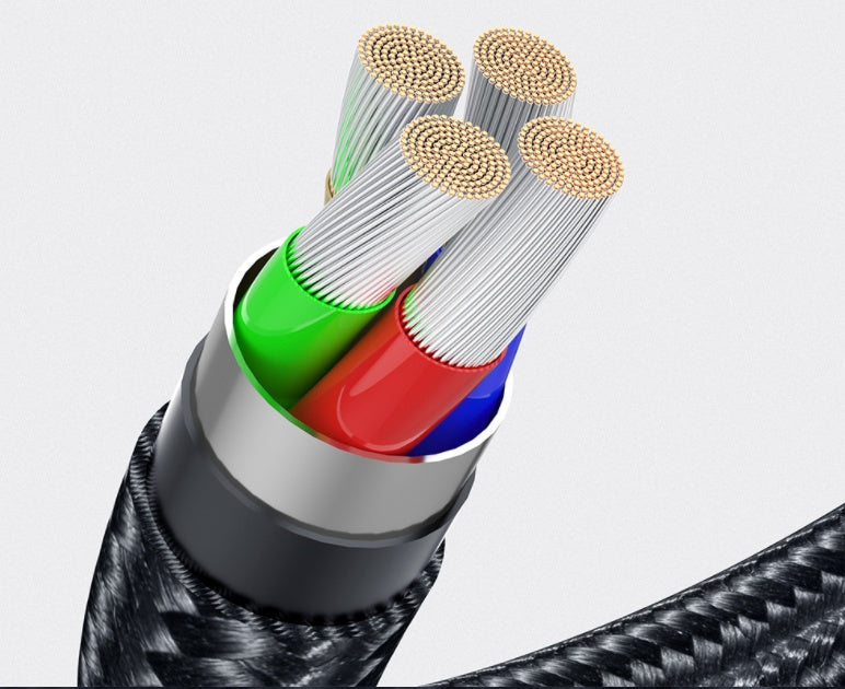 TORQ Magnetic Charging Cable — 360° Rotating Braided Nylon
