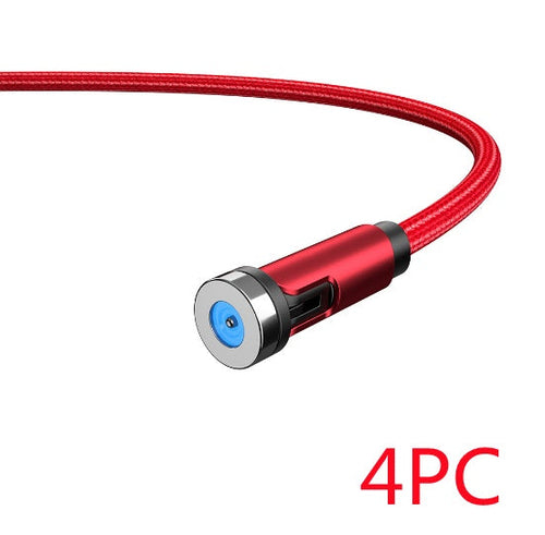 TORQ Magnetic Charging Cable — 360° Rotating Braided Nylon
