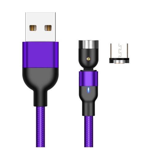 TORQ Magnetic Charging Cable — 360° Rotating Braided Nylon