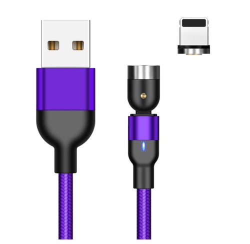 TORQ Magnetic Charging Cable — 360° Rotating Braided Nylon