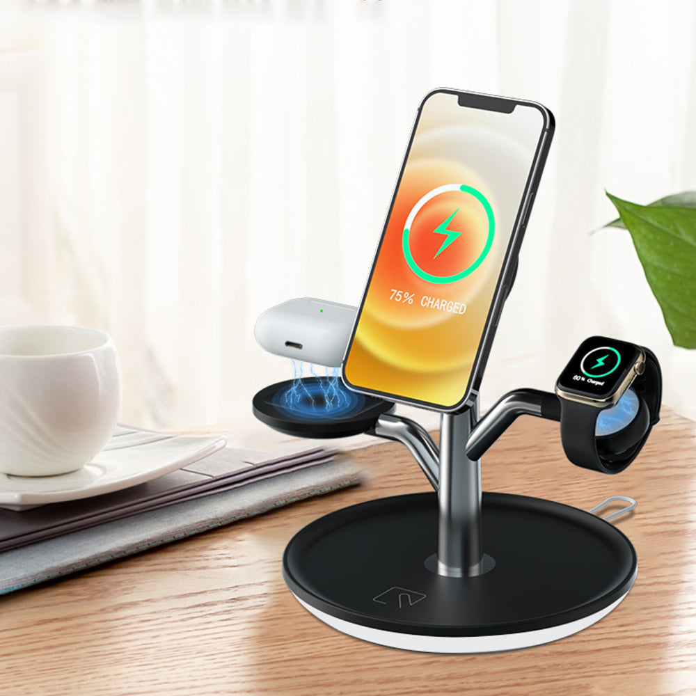 TORQ 3-in-1 Wireless Charging Station — 15W Fast Charge Dock